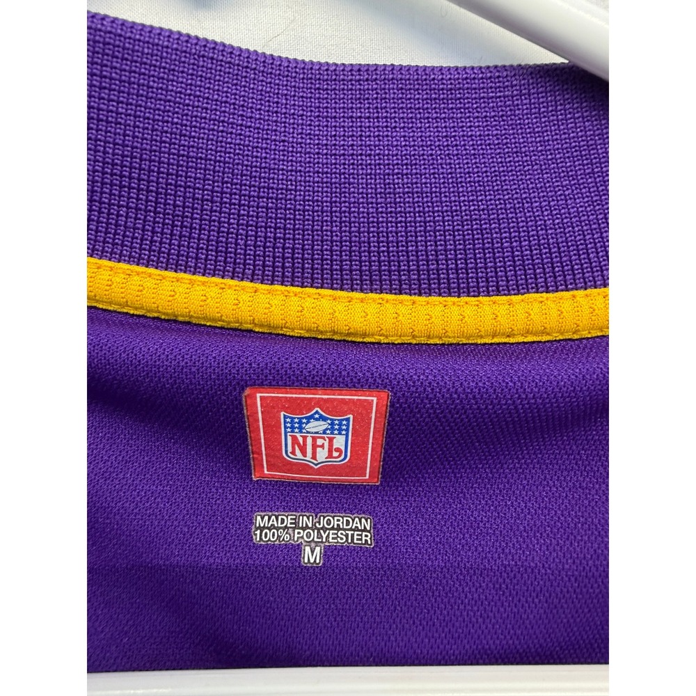 NFL Mens Minnesota Vikings Collared Purple Short Sleeve Activewear Shirt - Picture 4 of 9